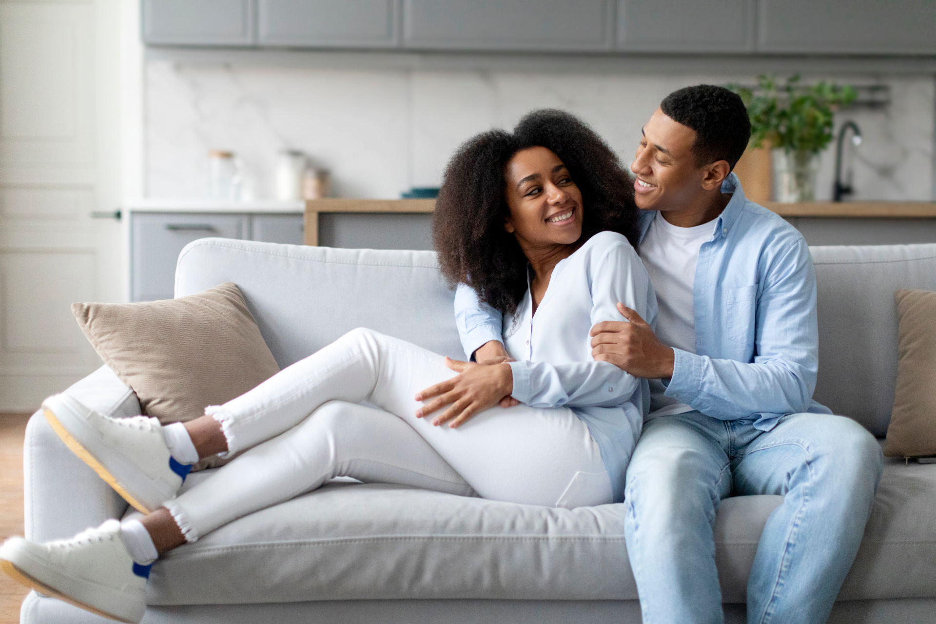 African couple sitting together, starting their fertility journey at Sali Women's Hospital